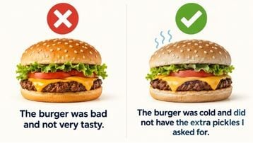 comparing a good and a bad shopper report